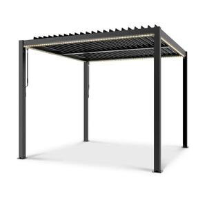 Blumfeldt Panteon Climax Ambient, altana ogrodowa, pergola, 3 x 3 m, 4 słupki narożne, dach bioklimatyczny obraz