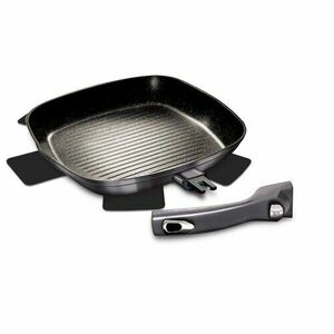 Berlinger Haus Patelnia grillowa ze zdejmowanym uchwytem Carbon PRO Line, 28 cm obraz