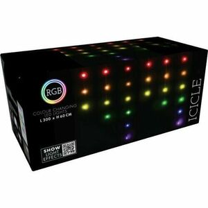 Świąteczny łańcuch LED RGB z pilotem Rampouchy 85LED, 300 cm obraz