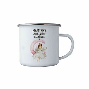 Bohemia Gifts Kubek blaszany- Mamy są aniołami, 350 ml obraz