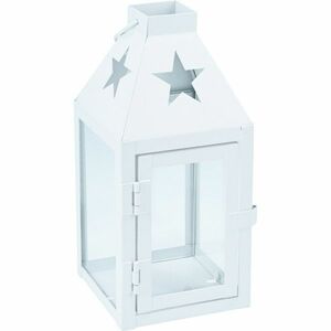 Metalowa latarnia Hey star white, 8 x 8 x 17 cm obraz