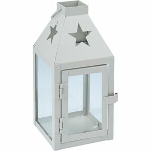 Metalowa latarnia Hey star grey, 8 x 8 x 17 cm obraz