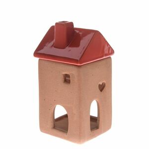 Ceramiczna lampa do aromaterapii Red House, 7, 5 x 15 x 7, 5 cm obraz