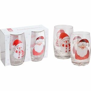 2-częściowy zestaw szklanek Santa i Snowman, 300ml obraz