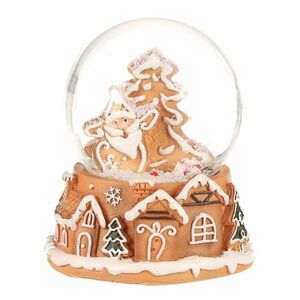 Świąteczny bałwanek Gingerbread Santa Claus, polyresin, 9 cm obraz