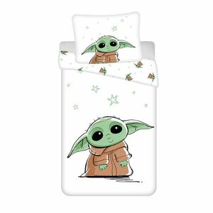 Jerry Fabrics Pościel bawełniana Star Wars BabyYoda, 140 x 200 cm, 70 x 90 cm obraz