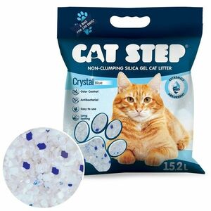 Cat Step Żwirek dla kota z żelu krzemionkowegoCrystal Blue 6, 68 kg, 15, 2 l obraz