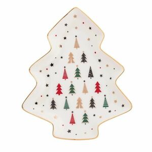 Altom Talerz porcelanowy Modern Tree 25 x 21 cm obraz