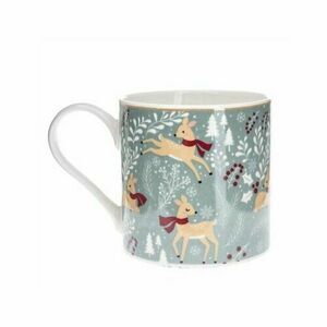 Świąteczny kubek porcelanowy Winter Forest, 400 ml obraz