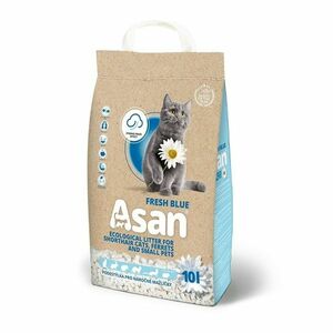 Asan Cat Organiczny żwirek dla kota Fresh Blue, 10l obraz