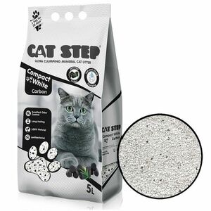 Cat Step Mineral żwirek dla kota Compact WhiteCarbon, 5 l obraz