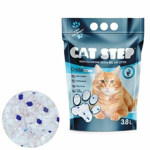 Cat Step Żwirek dla kota z żelu krzemionkowegoCrystal Blue 1, 67 kg, 3, 8 l obraz