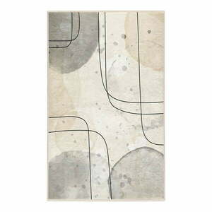 Szaro-kremowy dywan odpowiedni do prania 120x180 cm Simple Lines – Mila Home obraz