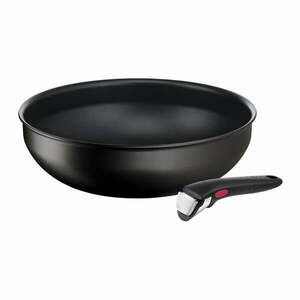 Patelnia z powłoką nieprzywierającą/z odpinaną rączką aluminiowa 29, 5x35, 5 cm INGENO Eco Resist L3979302 – Tefal obraz