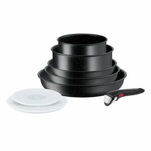 Zestaw garnków aluminiowych 8 szt. INGENIO Black stone L3998802 – Tefal obraz