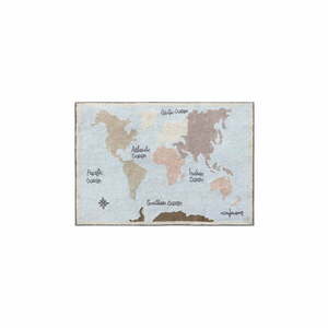 Bawełniany dywan dziecięcy tkany ręcznie odpowiedni do prania 140x200 cm Vintage Map – Lorena Canals obraz