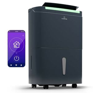 Klarstein DryFy Connect 50 Smart, osuszacz powietrza, WiFi, kondensacyjny, 50 l/doba, 45-55 m² obraz