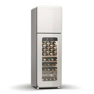 Klarstein Shirley Wine Cooler + Freezer, 2-in-1-Gerät, Vintage, 2 Kühlzonen, 60 Flaschen obraz