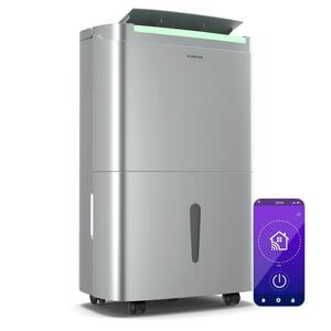 Klarstein DryFy Connect 40 osuszacz powietrza, 40 l/24 h, 30-45 m², sterowanie za pomocą aplikacji, mobilny, zbiornik na wodę obraz