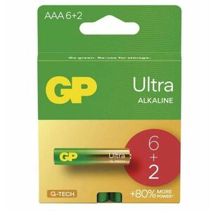 GP bateria alkaliczna ULTRA AAA, 8 szt. obraz