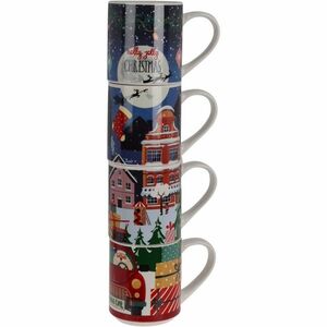 4-częściowy zestaw kubków świątecznych, 265 ml, porcelana obraz