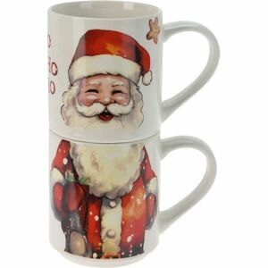 2-częściowy zestaw kubków Santa, 265 ml, porcelana obraz