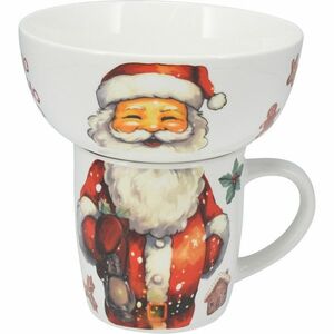 Zestaw śniadaniowy Santa, 2 szt., porcelana obraz