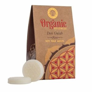 Organiczny wosk topliwy w monetach Flower of Life, D esi Gulab - Rose obraz