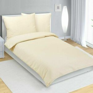 Pościel Bellatex Crepe Beige uni, 140 x 200 cm, 70 x 90 cm obraz