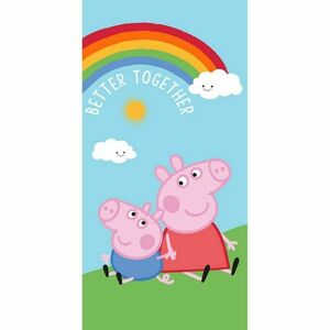 Jerry Fabrics Ręcznik kąpielowy Świnka Peppa PEP132, 70 x 140 cm obraz