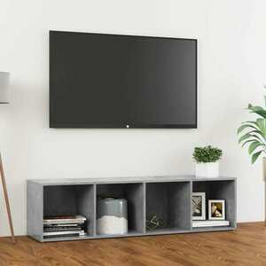 vidaXL Szafka pod TV, szarość betonu, 142, 5x35x36, 5 cm obraz