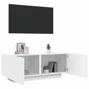 vidaXL Szafka pod TV, biała, 100x35x40 cm, materiał drewnopochodny obraz