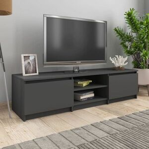 vidaXL Szafka pod TV, szara, 140x40x35, 5 cm, materiał drewnopochodny obraz