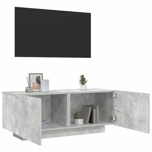 vidaXL Szafka pod TV, szarość betonu, 100x35x40 cm obraz