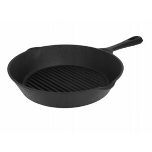 Patelnia żeliwna grillowa Indukcja 24 cm. L3032 obraz