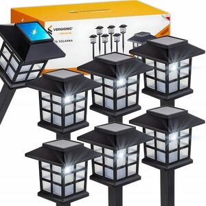 Solarna Lampa Ogrodowa Led Domek 6szt obraz