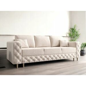 Kanapa pikowana Sofa Rozkładana Chesterfield Glamour obraz