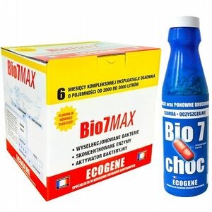 Bio 7 Max 1kg Bio 7 Choc Bakterie BIO7 Max 2w1 Starter do oczyszczalni obraz