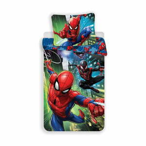 Bawełniana jednoosobowa pościel dziecięca 140x200 cm Spider-man – Jerry Fabrics obraz