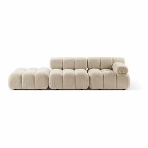 Beżowa sofa modułowa z materiału bouclé 288 cm Bellis – Micadoni obraz