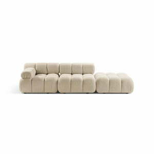 Beżowa sofa modułowa z materiału bouclé 288 cm Bellis – Micadoni obraz