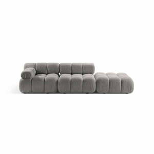 Jasnoszara sofa modułowa z materiału bouclé 288 cm Bellis – Micadoni obraz