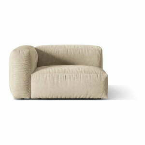 Beżowokremowy moduł sofy z materiału bouclé (lewostronny) Martina – Micadoni Home obraz