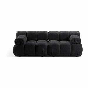 Antracytowa sofa modułowa z materiału bouclé 188 cm Bellis – Micadoni Home obraz