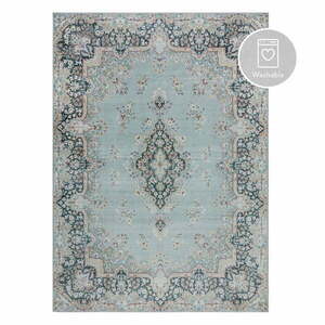 Turkusowy dywan odpowiedni do prania 160x230 cm FOLD Colby – Flair Rugs obraz