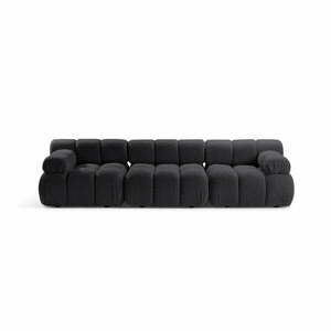 Antracytowa sofa modułowa z materiału bouclé 282 cm Bellis – Micadoni Home obraz