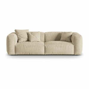 Beżowokremowa sofa modułowa z materiału bouclé 240 cm Martina – Micadoni Home obraz