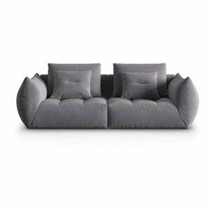 Ciemnoszara sofa z materiału bouclé 232 cm Bloom – Micadoni Home obraz