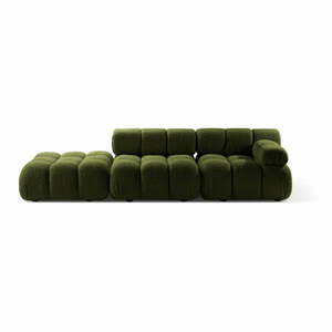 Zielona sofa modułowa z materiału bouclé 288 cm Bellis – Micadoni obraz