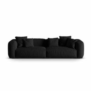 Czarna sofa modułowa 320 cm Martina – Micadoni Home obraz